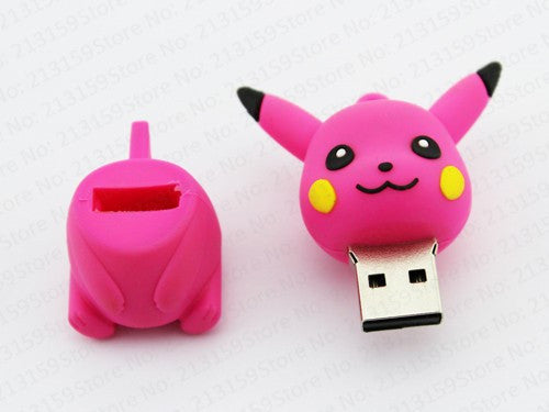 Pokemon Pikachu shape USB Flash Drive Real capacity 4GB 8GB 16GB 32GB S239