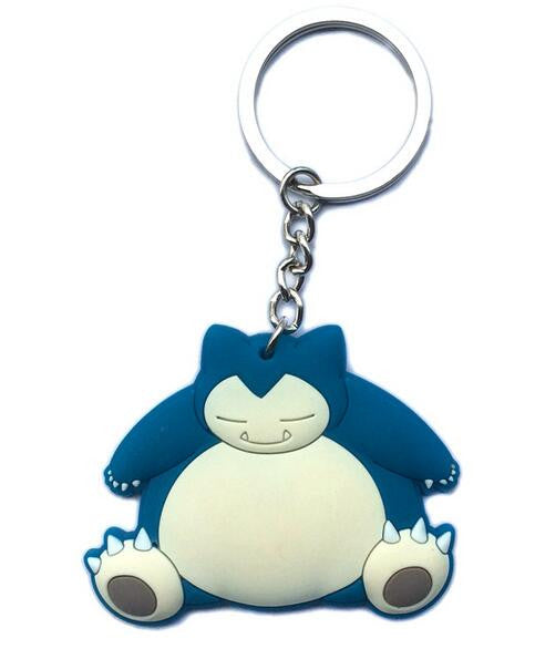 Poke Ball Key chain Pikachu Pokemon pvc key ring holder keyrings pendant Jewelry chaveiro gift