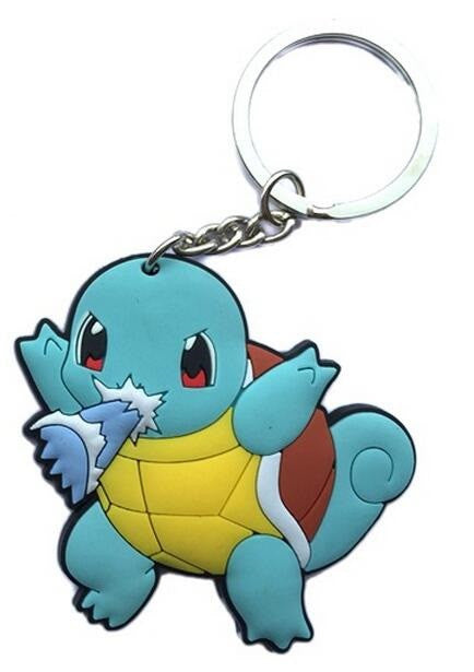 Poke Ball Key chain Pikachu Pokemon pvc key ring holder keyrings pendant Jewelry chaveiro gift