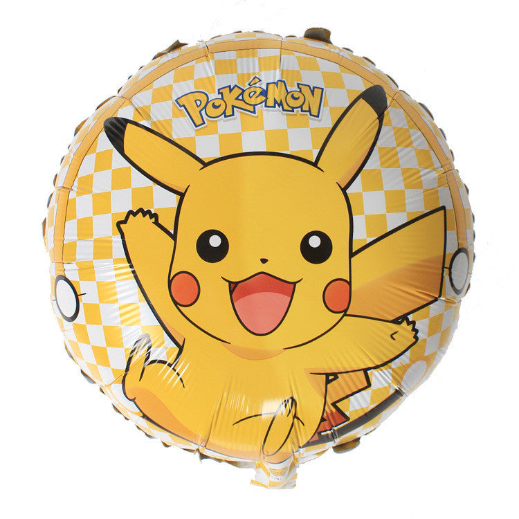 5pcs classic party toys pokemon foil balloons