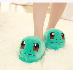 Plush cute 1 pair Pokemon Pikachu slippers warm