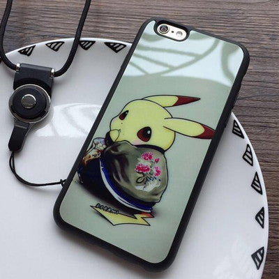 lovely Pokemon Pikachu For Apple iPhone 5 5S 6 6s Plus Phone case