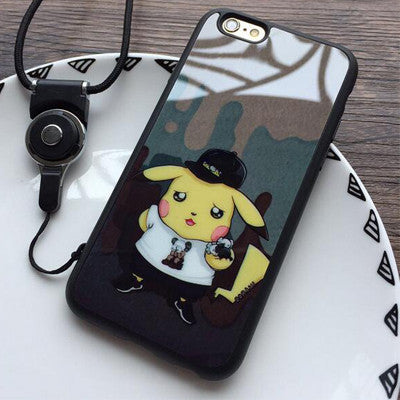 lovely Pokemon Pikachu For Apple iPhone 5 5S 6 6s Plus Phone case