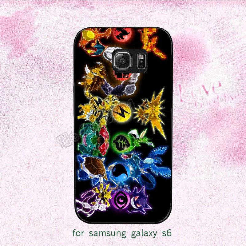 Pokemons hard plastic pc phone accessories for samsung s6 cover