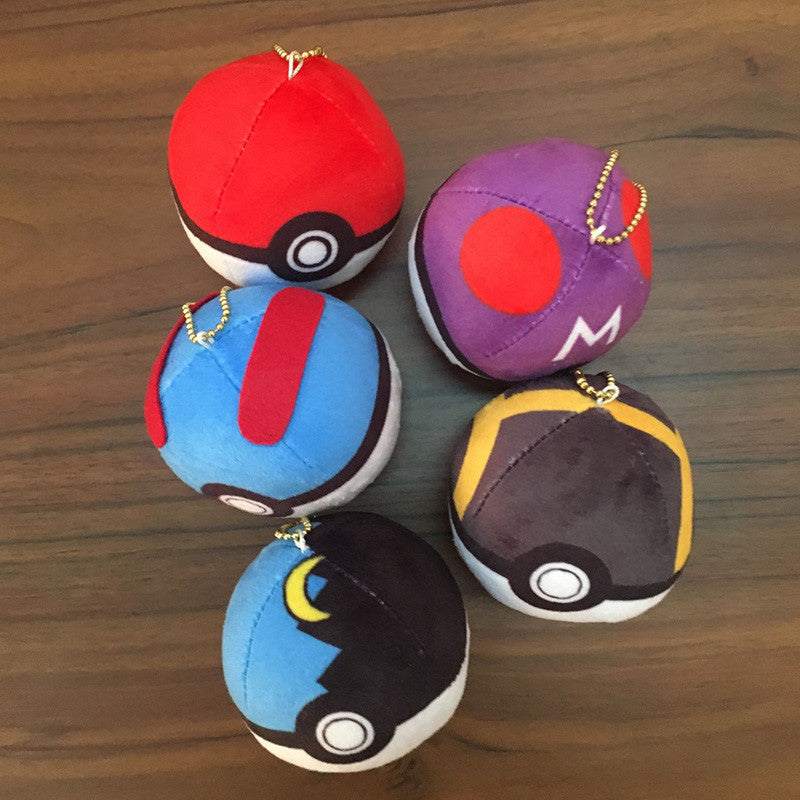 Cashmere pokemon ball phone pendant key ornaments
