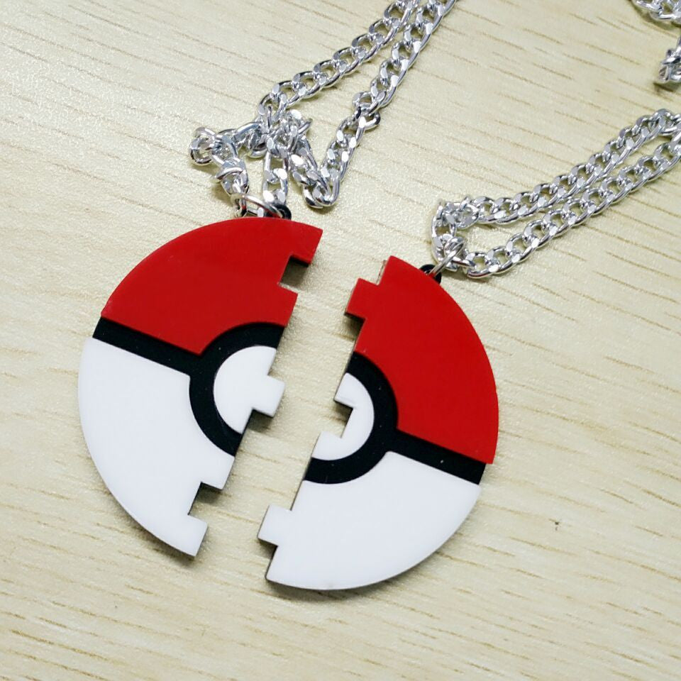 Pokemon Game Pokeball Pendant Necklace Must have Couples Necklace