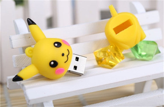 Pokemon Pikachu shape USB Flash Drive  Real capacity 4GB 8GB 16GB 32GB S239