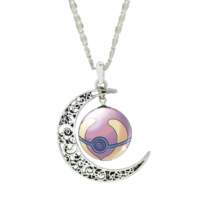 Jewelry Silver Plated with Glass Cabochon Pokemon