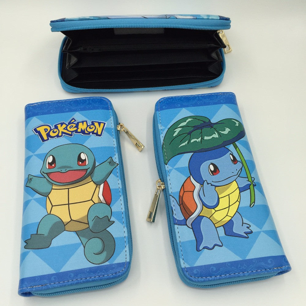 Free Shipping Pokemon wallet /long zipper wallet