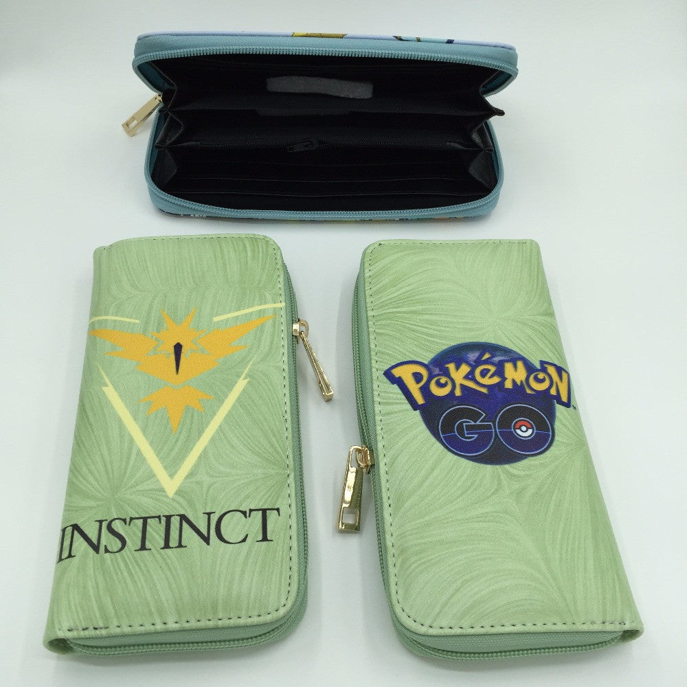 Free Shipping Pokemon wallet /long zipper wallet