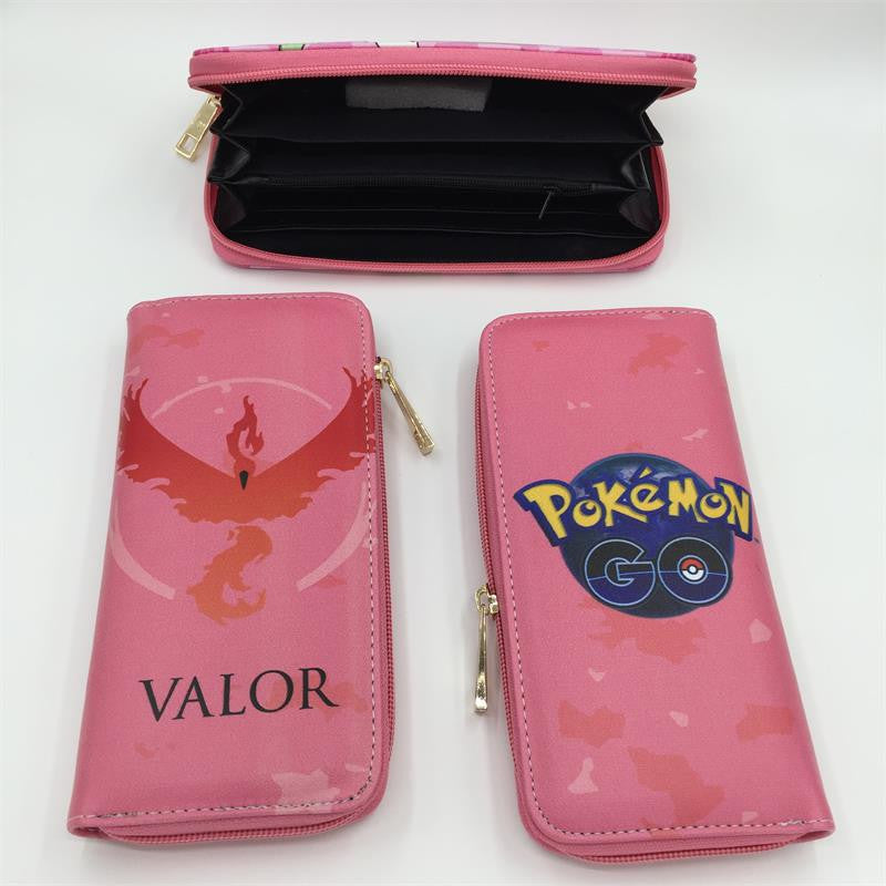 Free Shipping Pokemon wallet /long zipper wallet