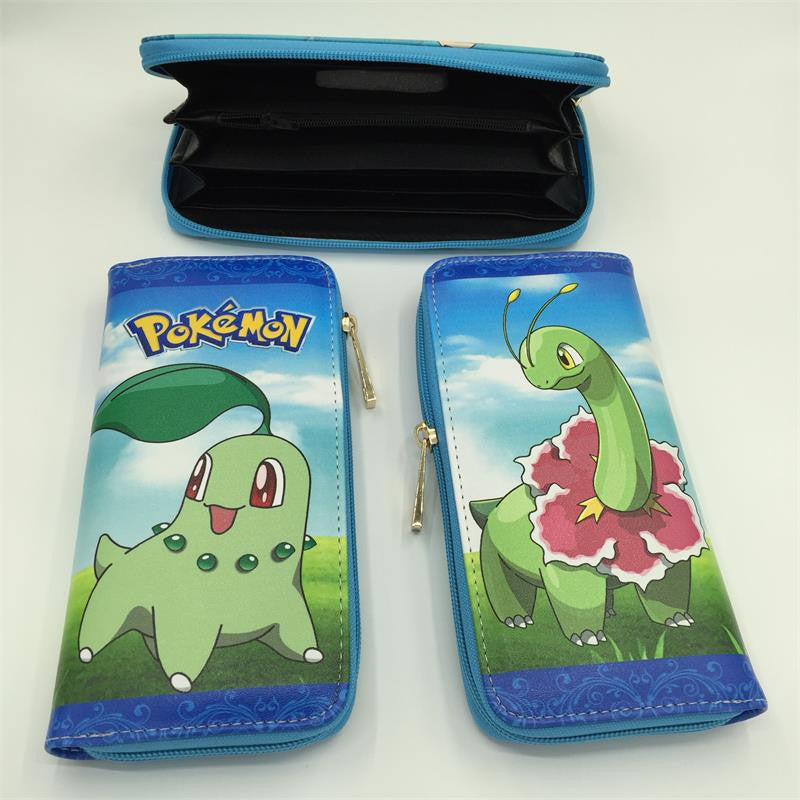 Free Shipping Pokemon wallet /long zipper wallet