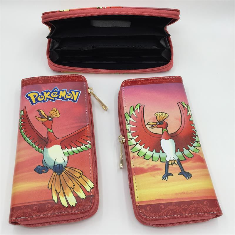 Free Shipping Pokemon wallet /long zipper wallet