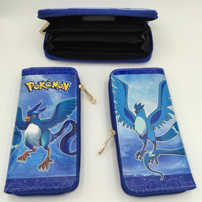 Free Shipping Pokemon wallet /long zipper wallet