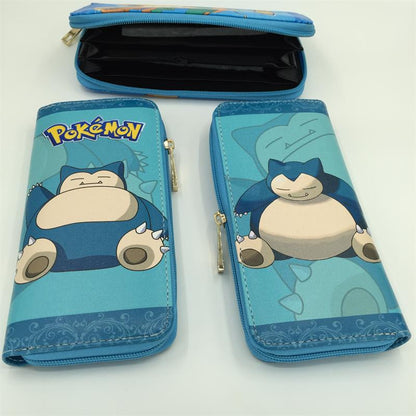 Free Shipping Pokemon wallet /long zipper wallet