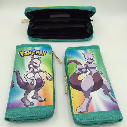 Free Shipping Pokemon wallet /long zipper wallet