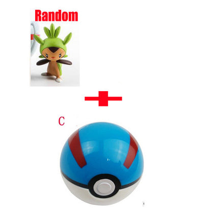 New Poke Ball with Figures Toys Pokeball Shell Mini Anime Cartoon Collection Cosplay Pop-up Pokeball Kids Gift 13 Styles