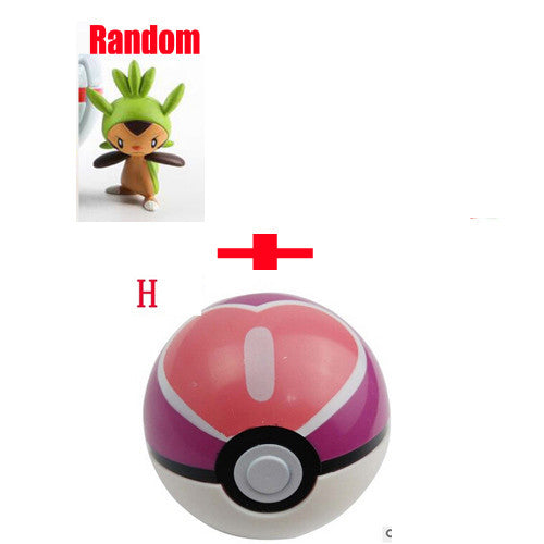 New Poke Ball with Figures Toys Pokeball Shell Mini Anime Cartoon Collection Cosplay Pop-up Pokeball Kids Gift 13 Styles