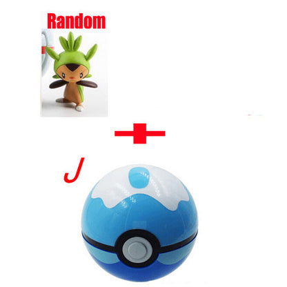 New Poke Ball with Figures Toys Pokeball Shell Mini Anime Cartoon Collection Cosplay Pop-up Pokeball Kids Gift 13 Styles