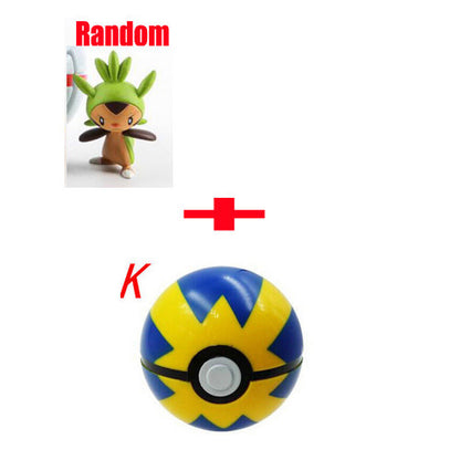 New Poke Ball with Figures Toys Pokeball Shell Mini Anime Cartoon Collection Cosplay Pop-up Pokeball Kids Gift 13 Styles