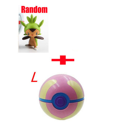 New Poke Ball with Figures Toys Pokeball Shell Mini Anime Cartoon Collection Cosplay Pop-up Pokeball Kids Gift 13 Styles