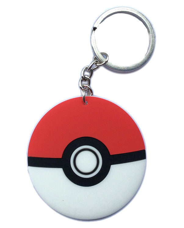 Poke Ball Key chain Pikachu Pokemon  pvc key ring holder keyrings pendant Jewelry chaveiro gift