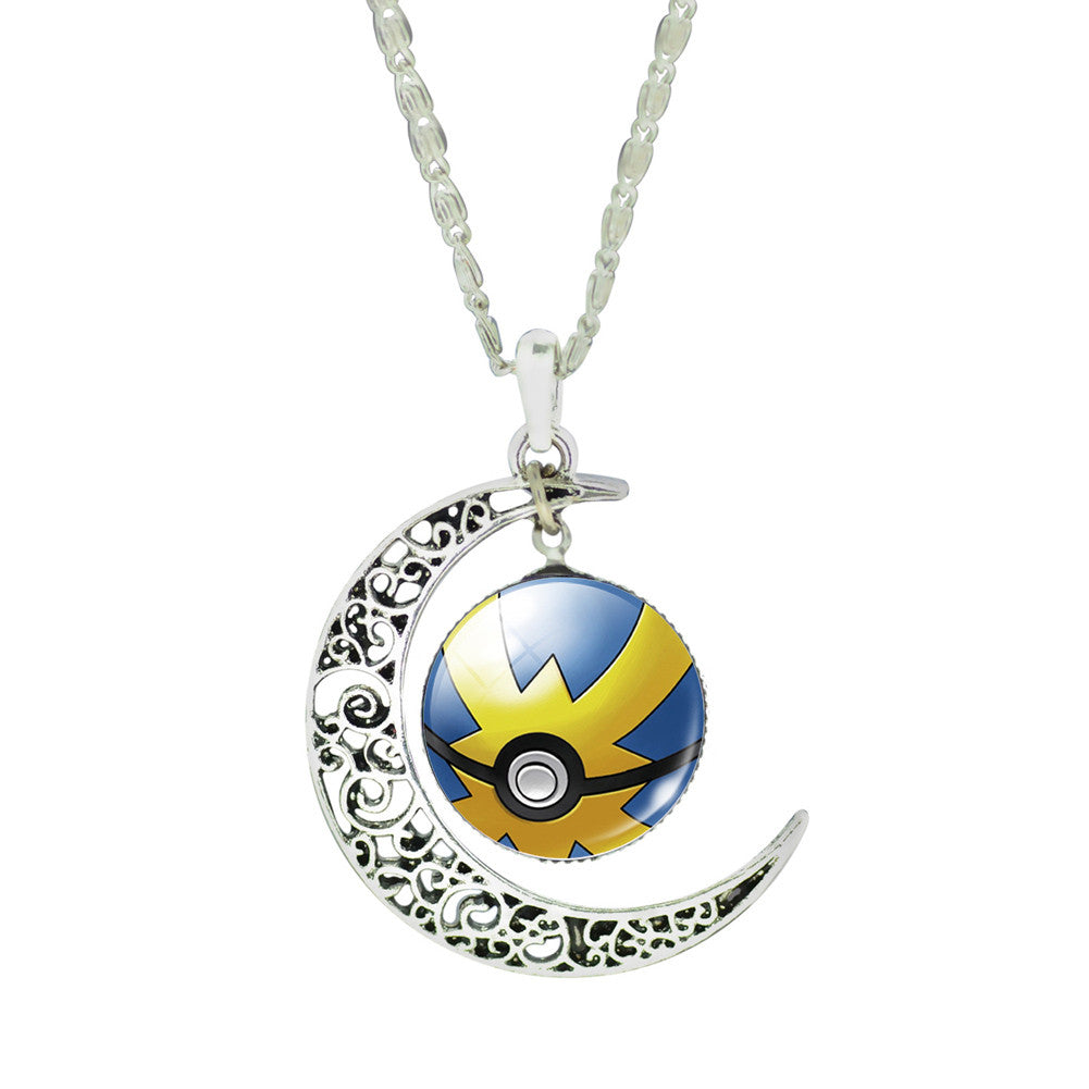 Pokemon Go Charm Necklace Fashion Poke Ball Chain Necklaces