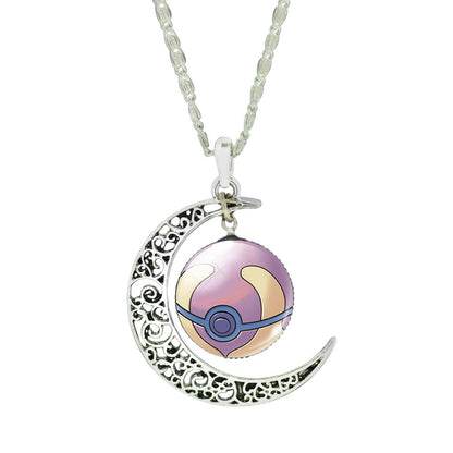 Pokemon Go Charm Necklace Fashion Poke Ball Chain Necklaces