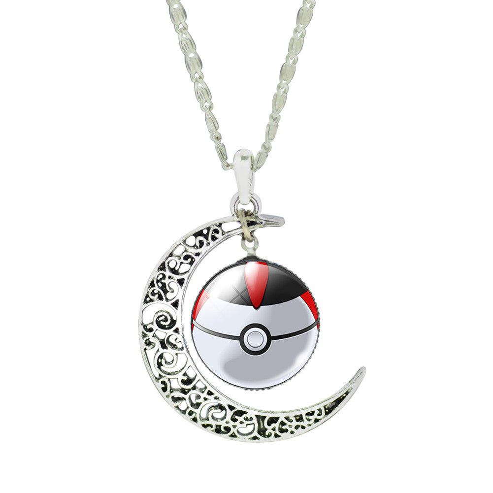 Pokemon Go Charm Necklace Fashion Poke Ball Chain Necklaces