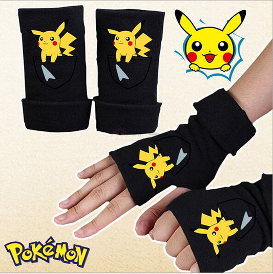 Pokemon Go Half Finger Gloves