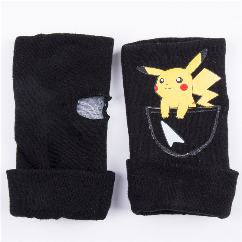 Pokemon Go Half Finger Gloves