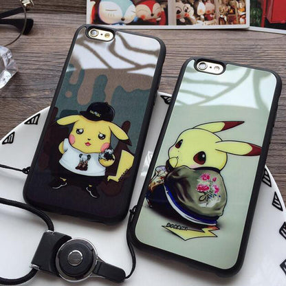 lovely  Pokemon Pikachu For Apple iPhone 5 5S 6 6s Plus Phone case