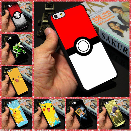 Pokemon Go  Case for Apple iPhone 7 4 4s 5 SE 5s 5c 6 6s plus Pokeball Cover 4.7 5.5 inch