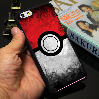 Pokemon Go  Case for Apple iPhone 7 4 4s 5 SE 5s 5c 6 6s plus Pokeball Cover 4.7 5.5 inch