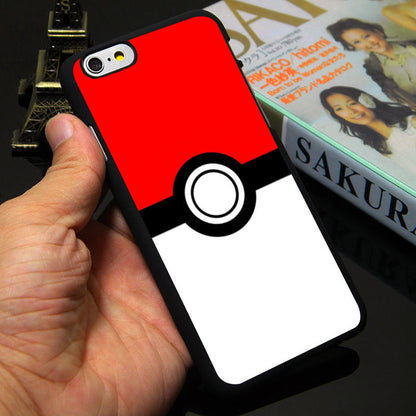 Pokemon Go  Case for Apple iPhone 7 4 4s 5 SE 5s 5c 6 6s plus Pokeball Cover 4.7 5.5 inch