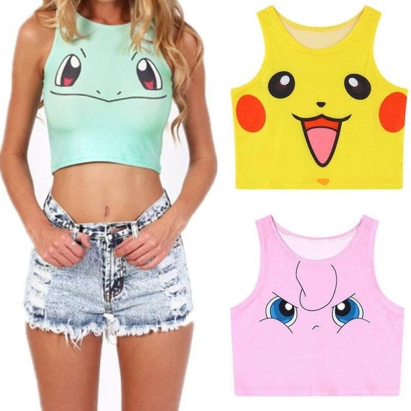 Summer Fashion Women Squirtle Pikachu