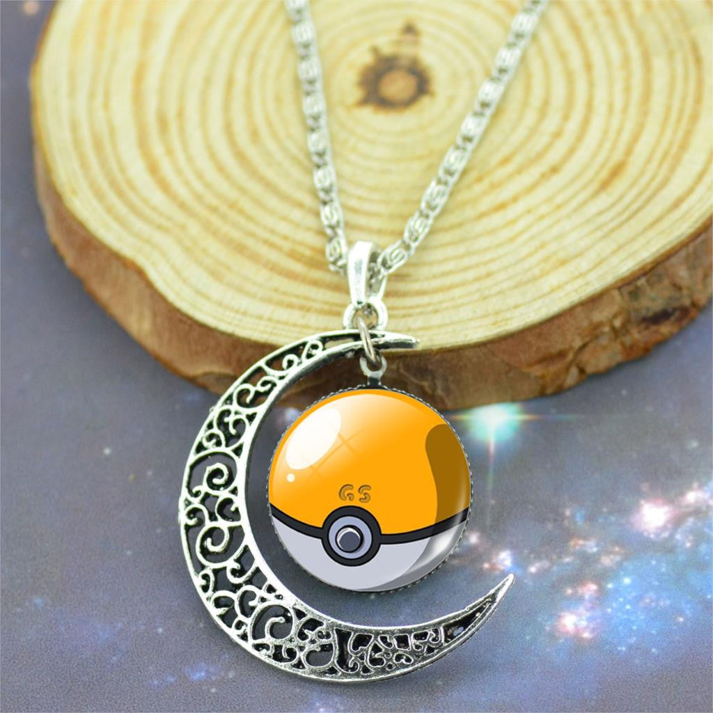 Jewelry Silver Plated with Glass Cabochon Pokemon