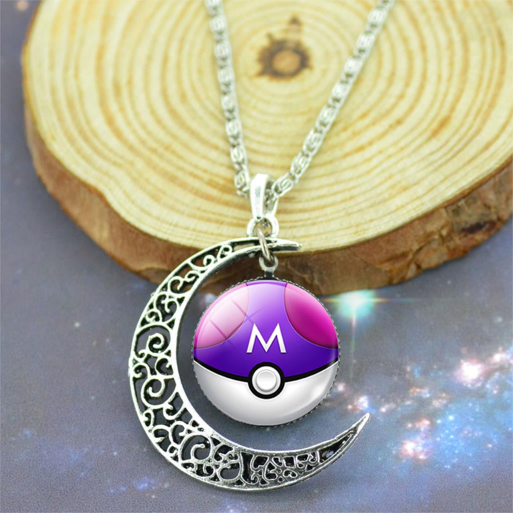 Jewelry Silver Plated with Glass Cabochon Pokemon
