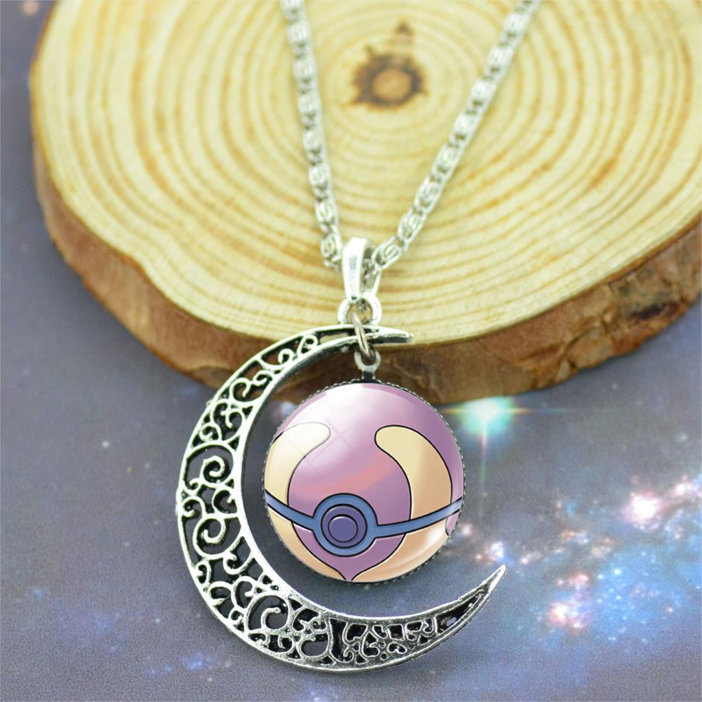 Jewelry Silver Plated with Glass Cabochon Pokemon