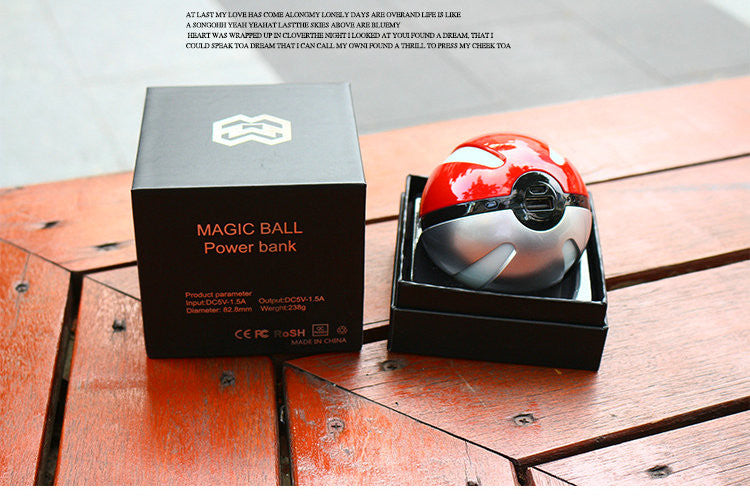 Pokemon Go Pokeball Power Bank 5500mah  for iPhone Samsung Huawei Universal External Battery Charger Powerbank